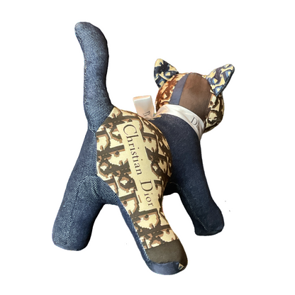 Trotter Vintage Silk Scarf Charming Kitten