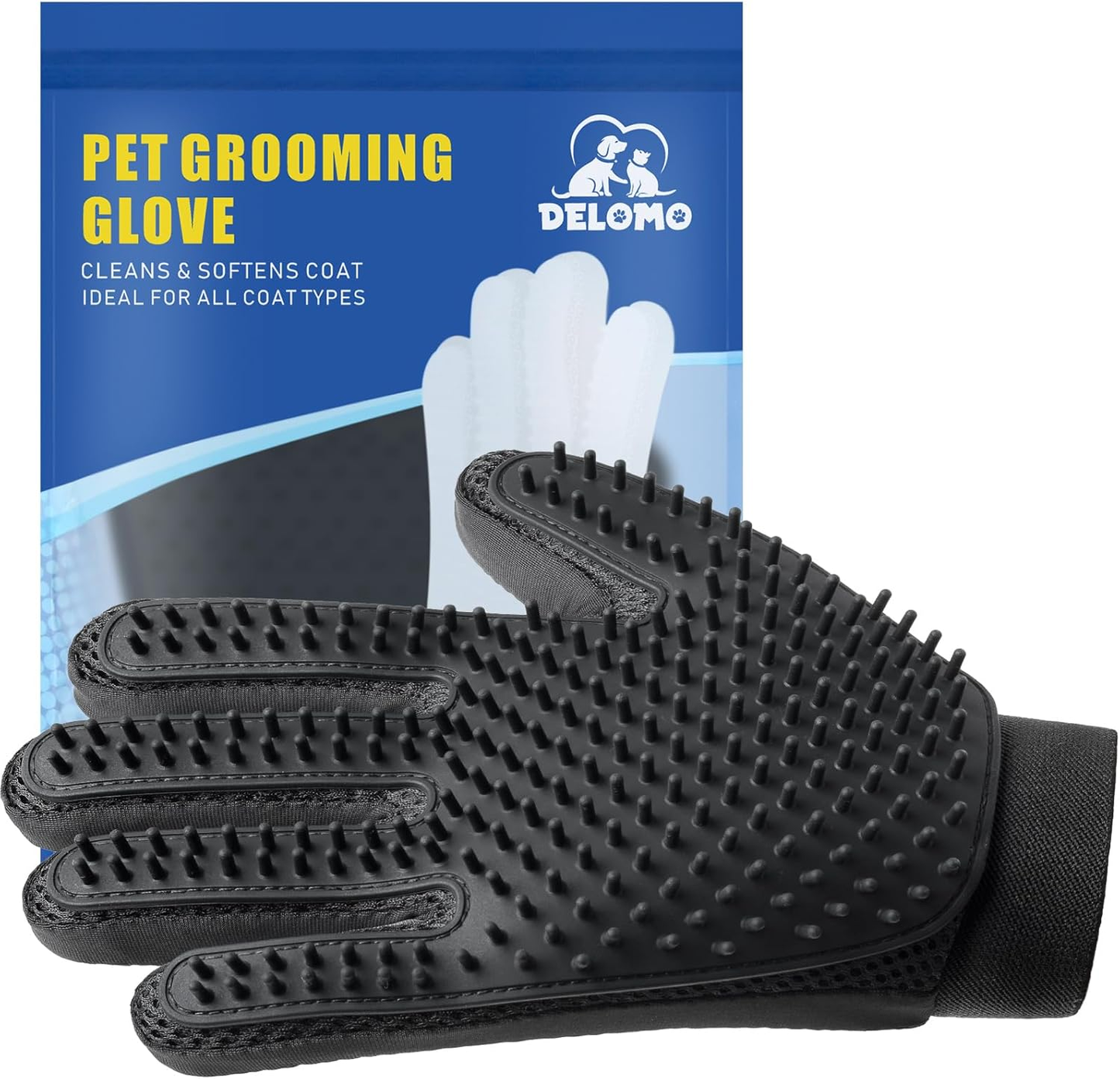 Dog Cat Small Animal Grooming Glove Deshedding Hair Remover Brush Mitt Tool