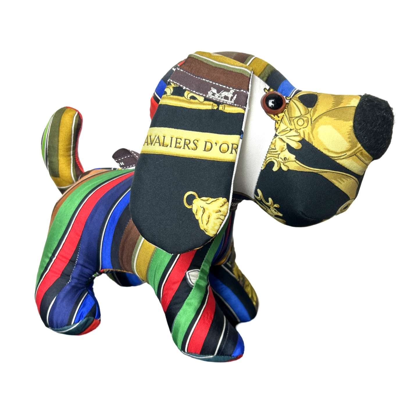 Vintage Silk Scarf Loyal Puppy