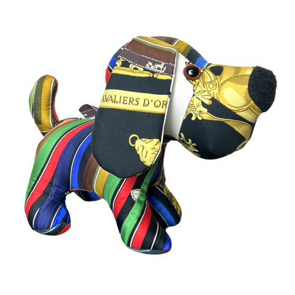 Vintage Silk Scarf Loyal Puppy