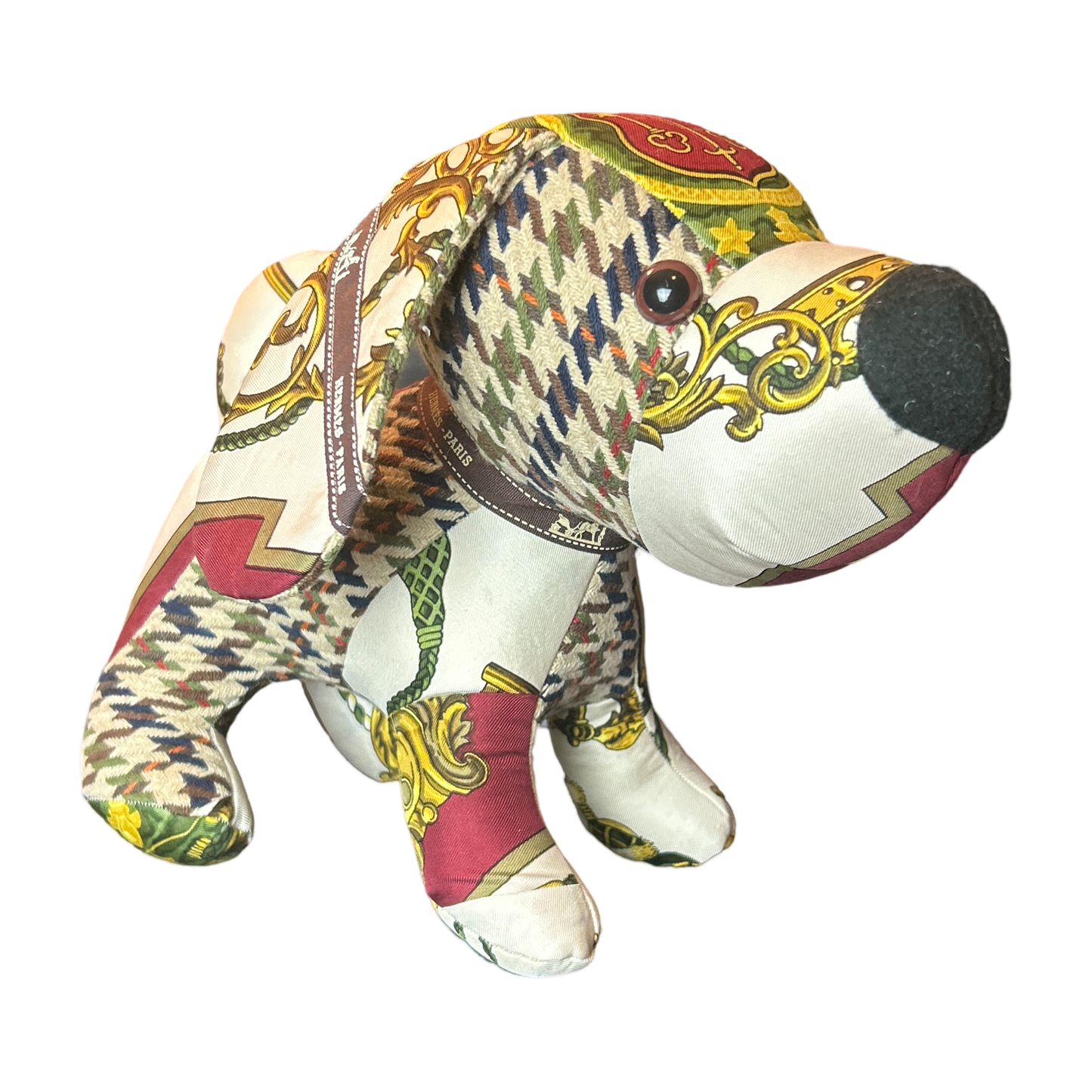 Cles Vintage Silk Scarf Loyal Puppy