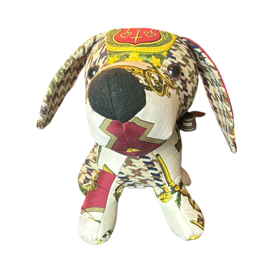 Cles Vintage Silk Scarf Loyal Puppy