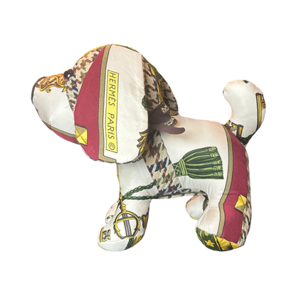 Cles Vintage Silk Scarf Loyal Puppy