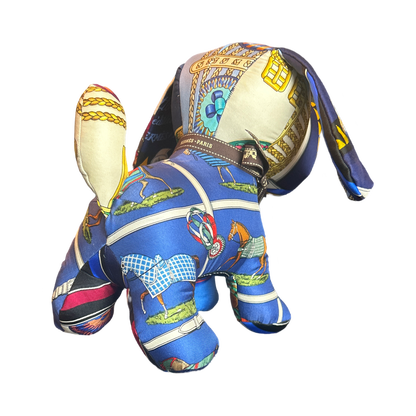 Vintage Silk Scarf Loyal Puppy