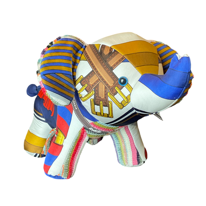 Pavois Vintage Silk Scarf Lucky Elephant