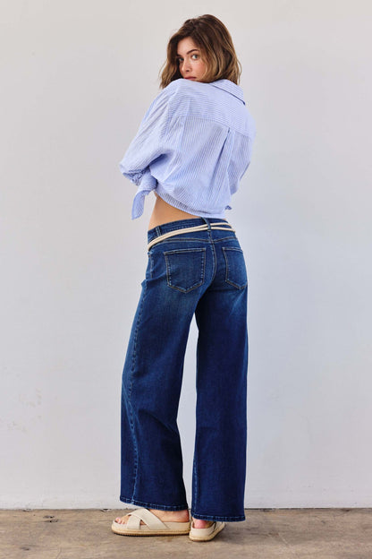 Low Waist Relaxed Wide Leg Jeans