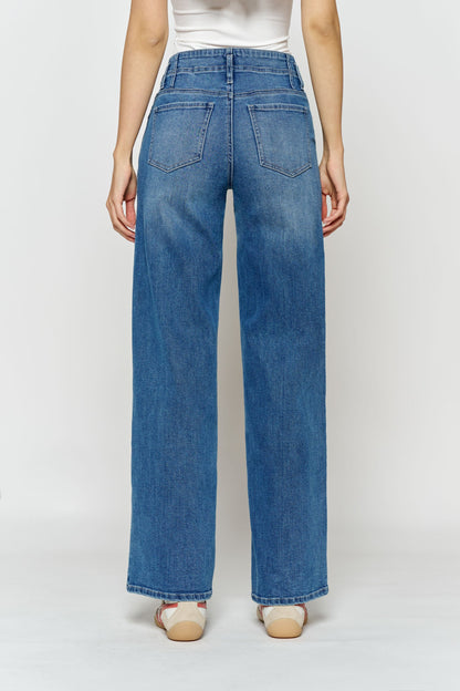 High Rise Baby Wide Leg Jeans