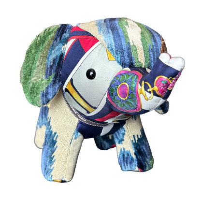 Parmi les Fleurs Vintage Silk Scarf Lucky Elephant