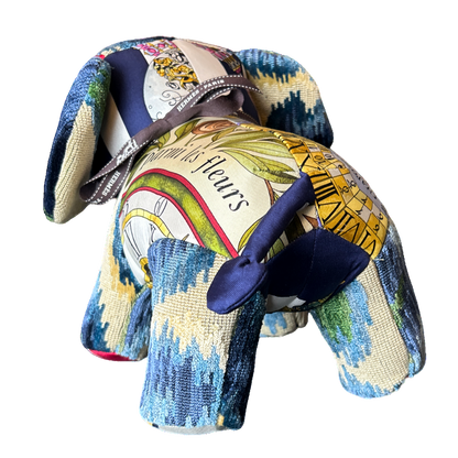 Parmi les Fleurs Vintage Silk Scarf Lucky Elephant