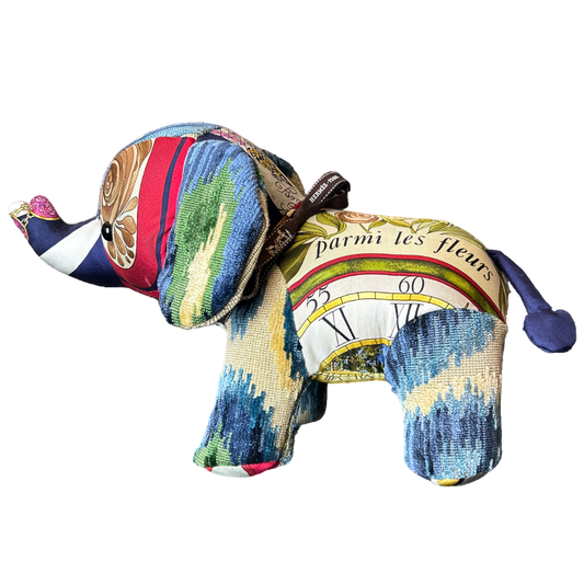 Parmi les Fleurs Vintage Silk Scarf Lucky Elephant