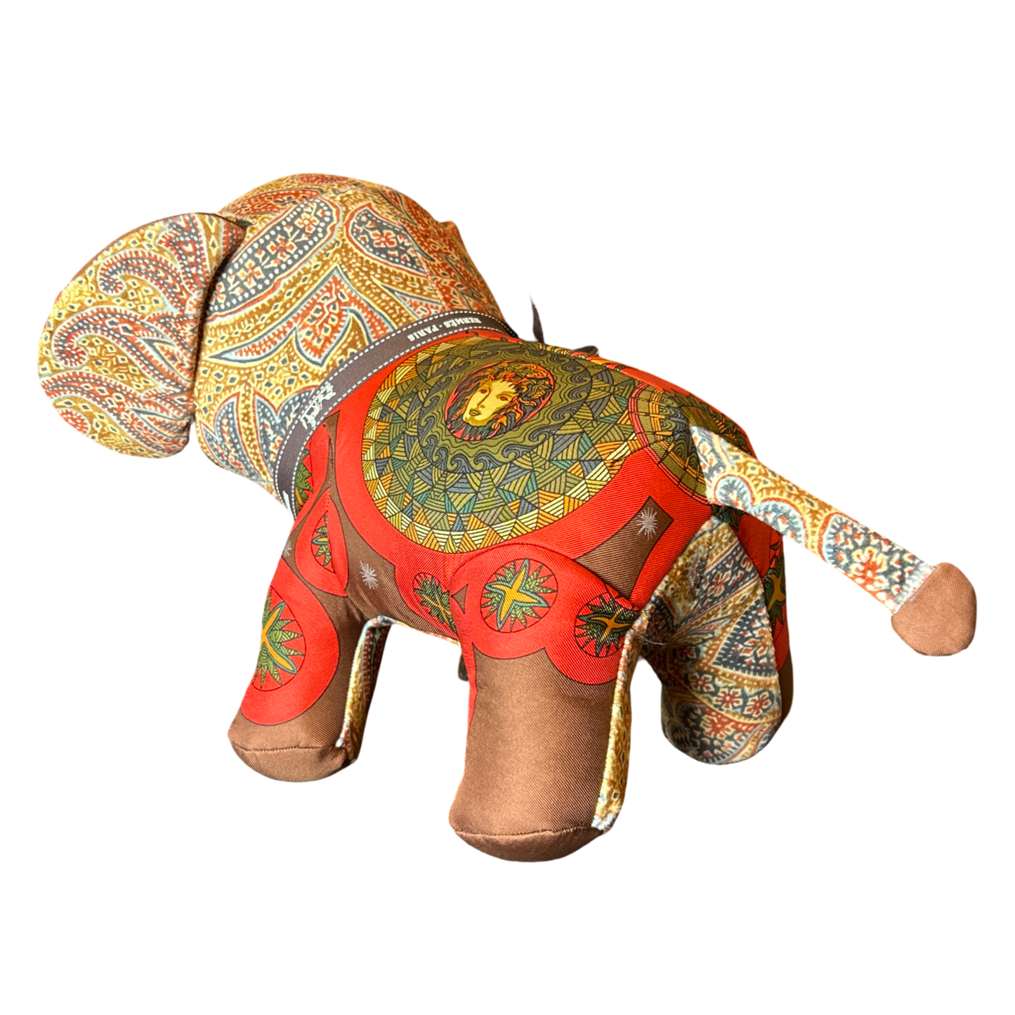 Roy Soleil Vintage Silk Scarf Lucky Elephant