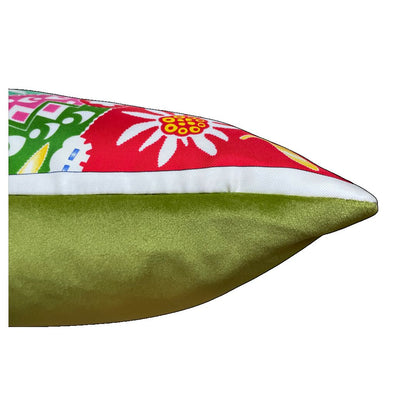 En Attendant Ulysse Vintage Silk Scarf Pillow 17"