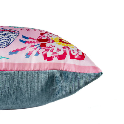 En Attendant Ulysse Vintage Silk Scarf Pillow 17"
