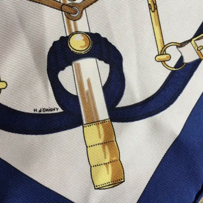 Eperon d'Or Framed Vintage Silk Scarf 20"
