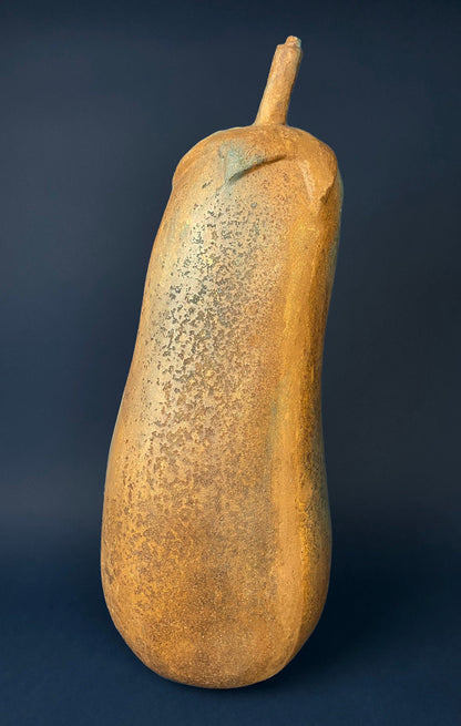 Extra Large Gourd or Pumpkin. 34-inch Tall Thanksgiving, Halloween, or Fall Home/Porch Decor. Store Display. Looks like Concrete.