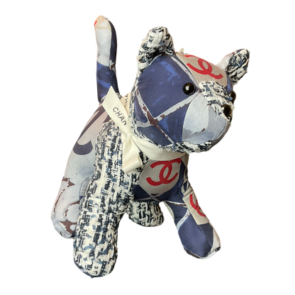 CC Monogram Vintage Silk Scarf Charming Kitten