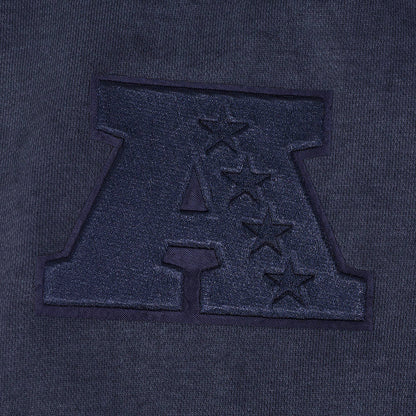 Pro Standard Raiders Washed Enzyme Drop Shoulder Hoodie - Navy