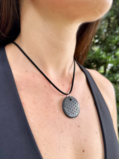 SHUNGITE PENDANTS! HURRY WHILE SUPPLIES LAST! - EMF Protection - Hand Cut Genuine Natural Shungite Pendant High Quality Black Lustrous Gemstone from Russia