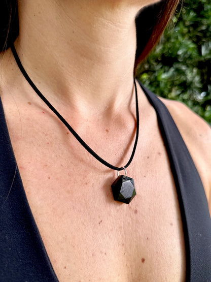 SHUNGITE PENDANTS! HURRY WHILE SUPPLIES LAST! - EMF Protection - Hand Cut Genuine Natural Shungite Pendant High Quality Black Lustrous Gemstone from Russia