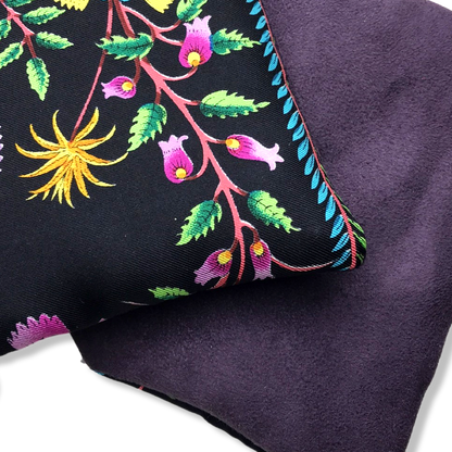 Flora Nero Vintage Silk Scarf Coffee Run Keychain Bag
