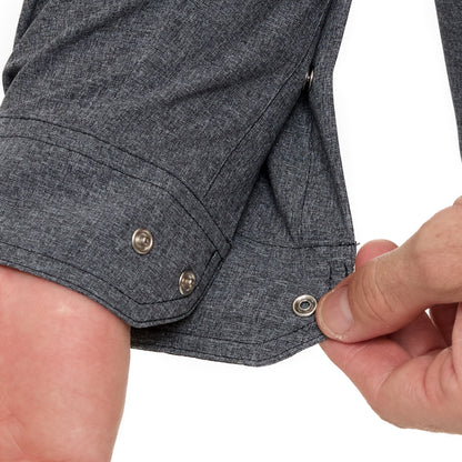 Caviar Pearl Snap Shirt | Long Sleeve