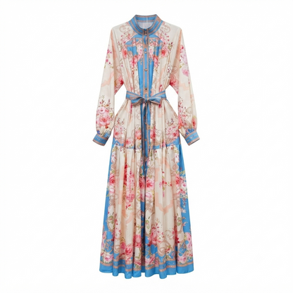 Radiant Floral Boho Maxi Dress