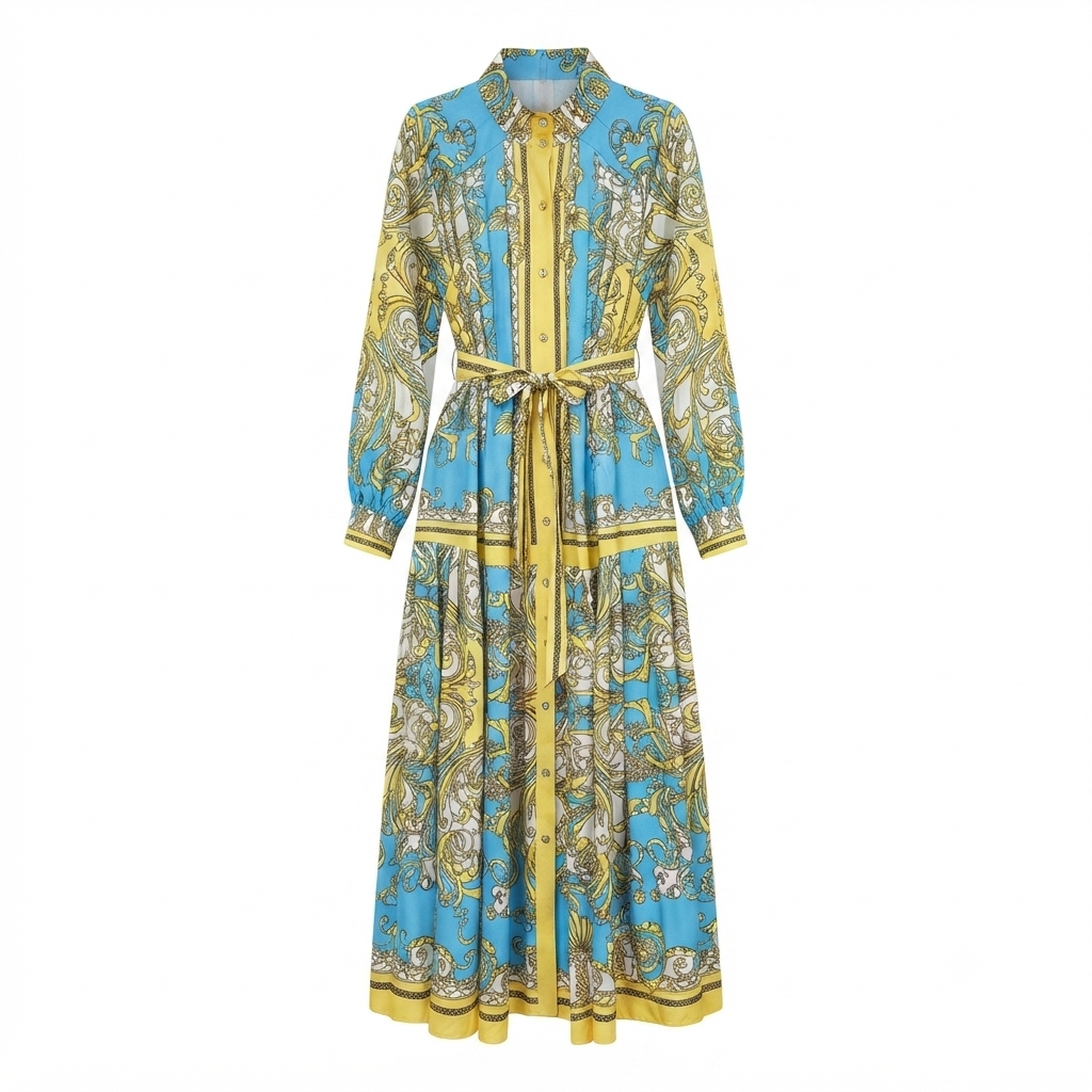 Radiant Floral Boho Maxi Dress