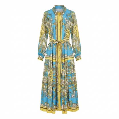 Radiant Floral Boho Maxi Dress