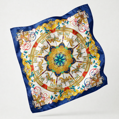 Luna Park Vintage Silk Scarf Pillows 24"