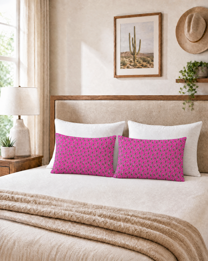 Baha Ranch Pink Lightning Bolt Pillowcase Made in America