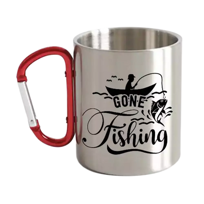 Gone Fishing Carabiner Mug