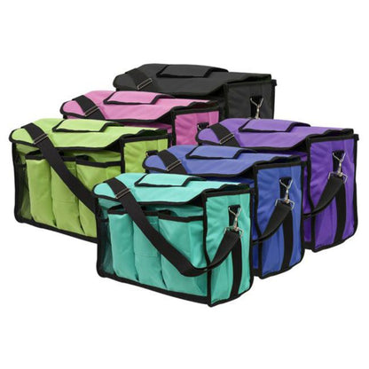 Showman Grooming Carrier – Durable Nylon Horse Grooming Tote with Pockets & Shoulder Straps