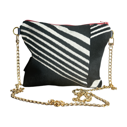 Floral Leopard Vintage Silk Scarf Crossbody Bag
