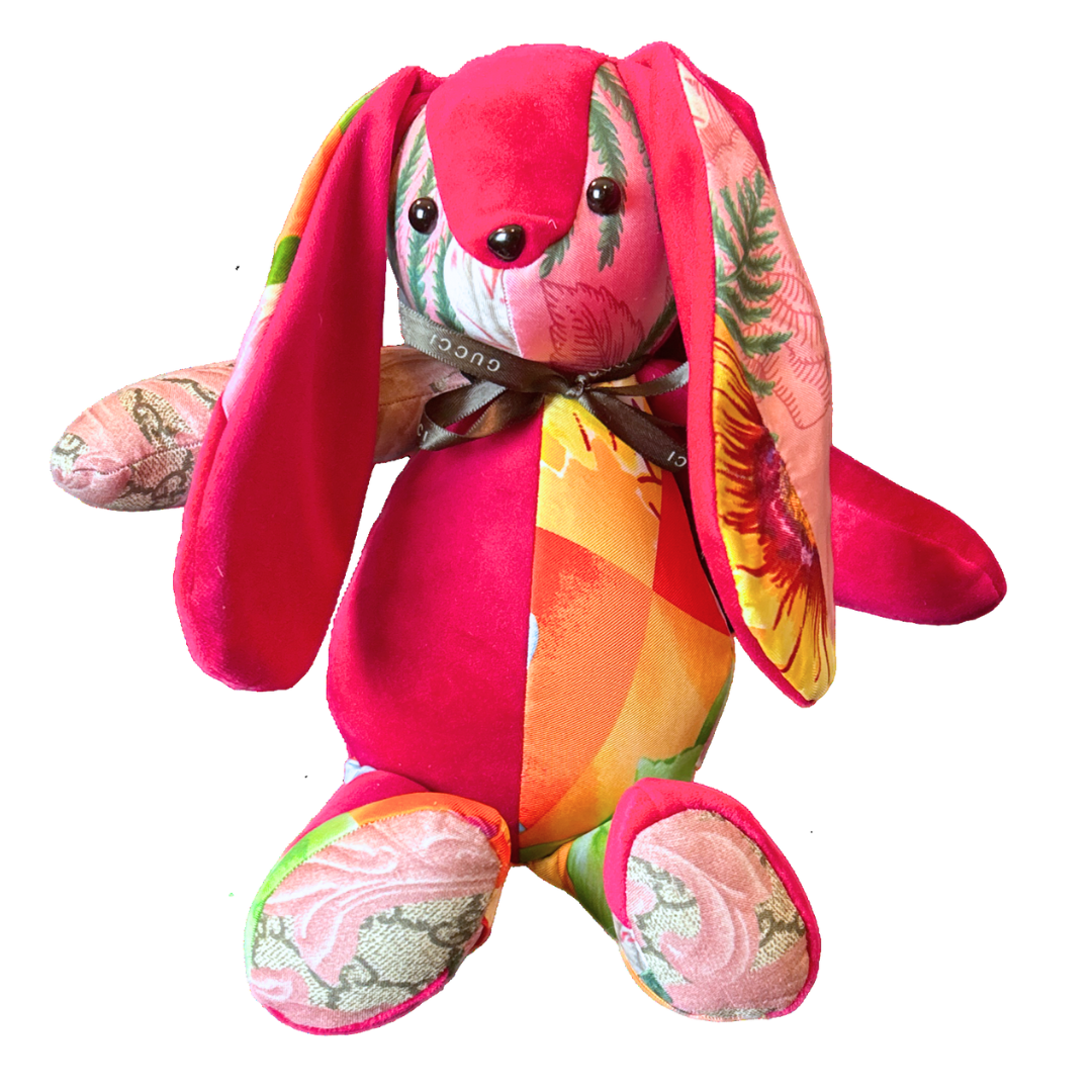 Vintage Silk Scarf Clever Bunny