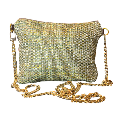 GG Logo Flora Vintage Silk Scarf Crossbody Bag