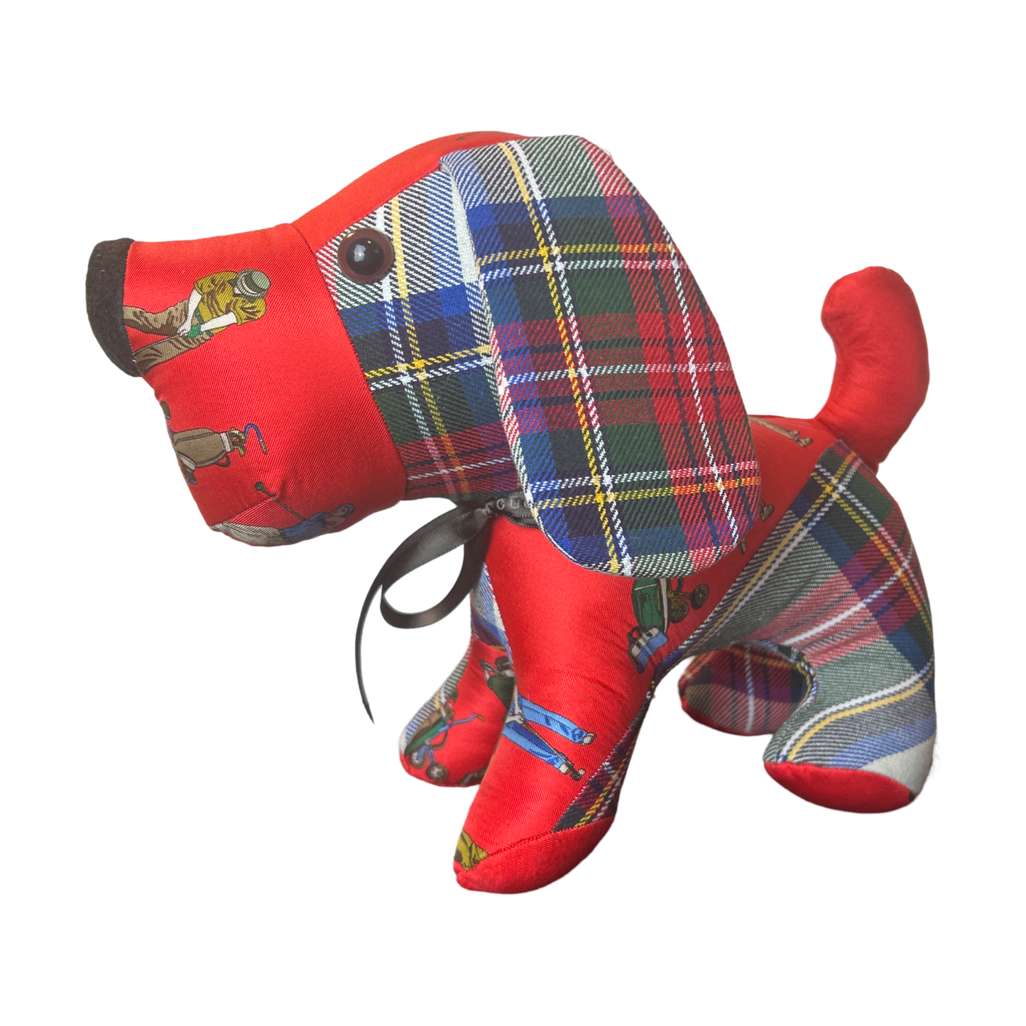 Tee Time Vintage Silk Scarf Loyal Puppy