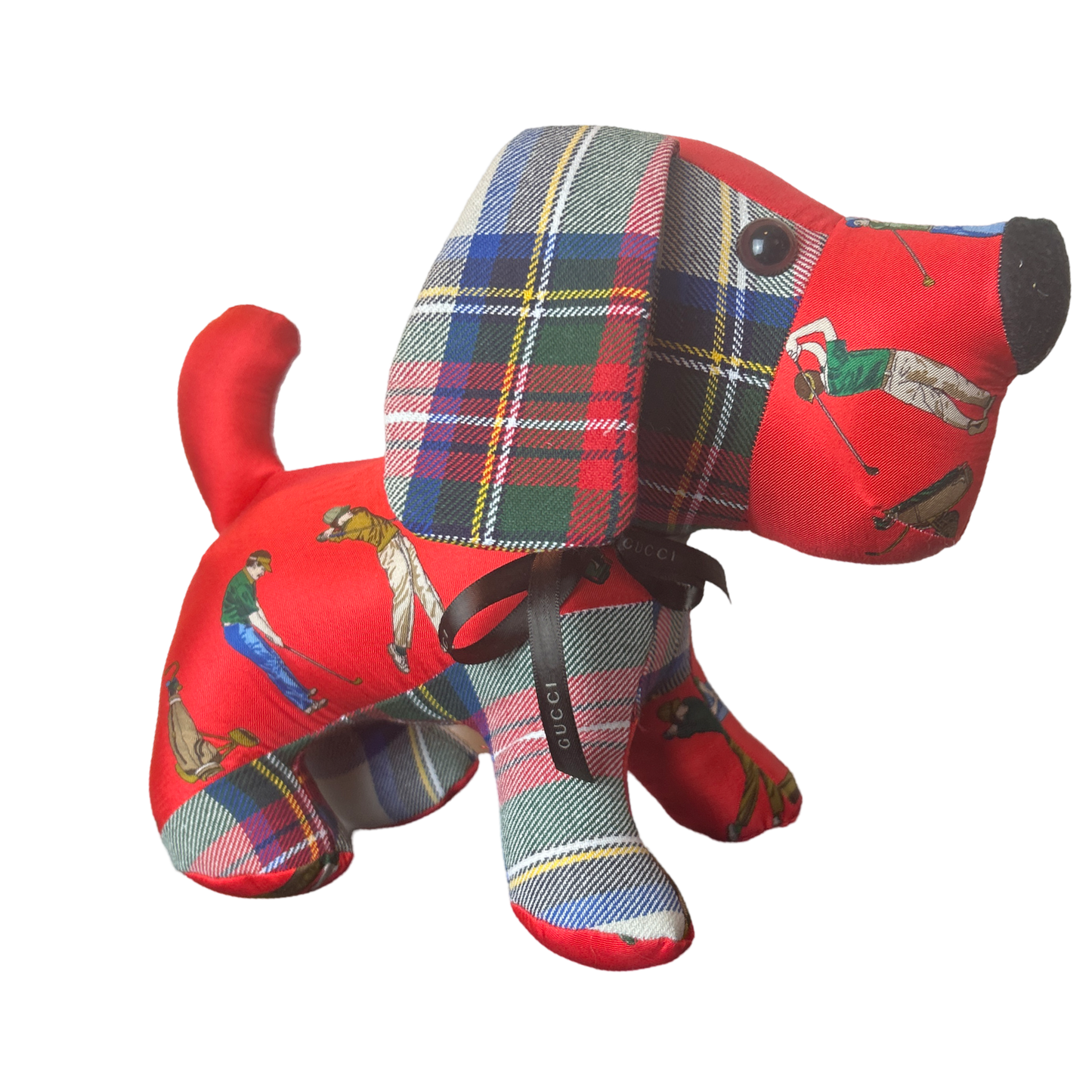 Tee Time Vintage Silk Scarf Loyal Puppy