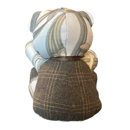 Equestrian Vintage Silk Scarf Tender Teddy Bear