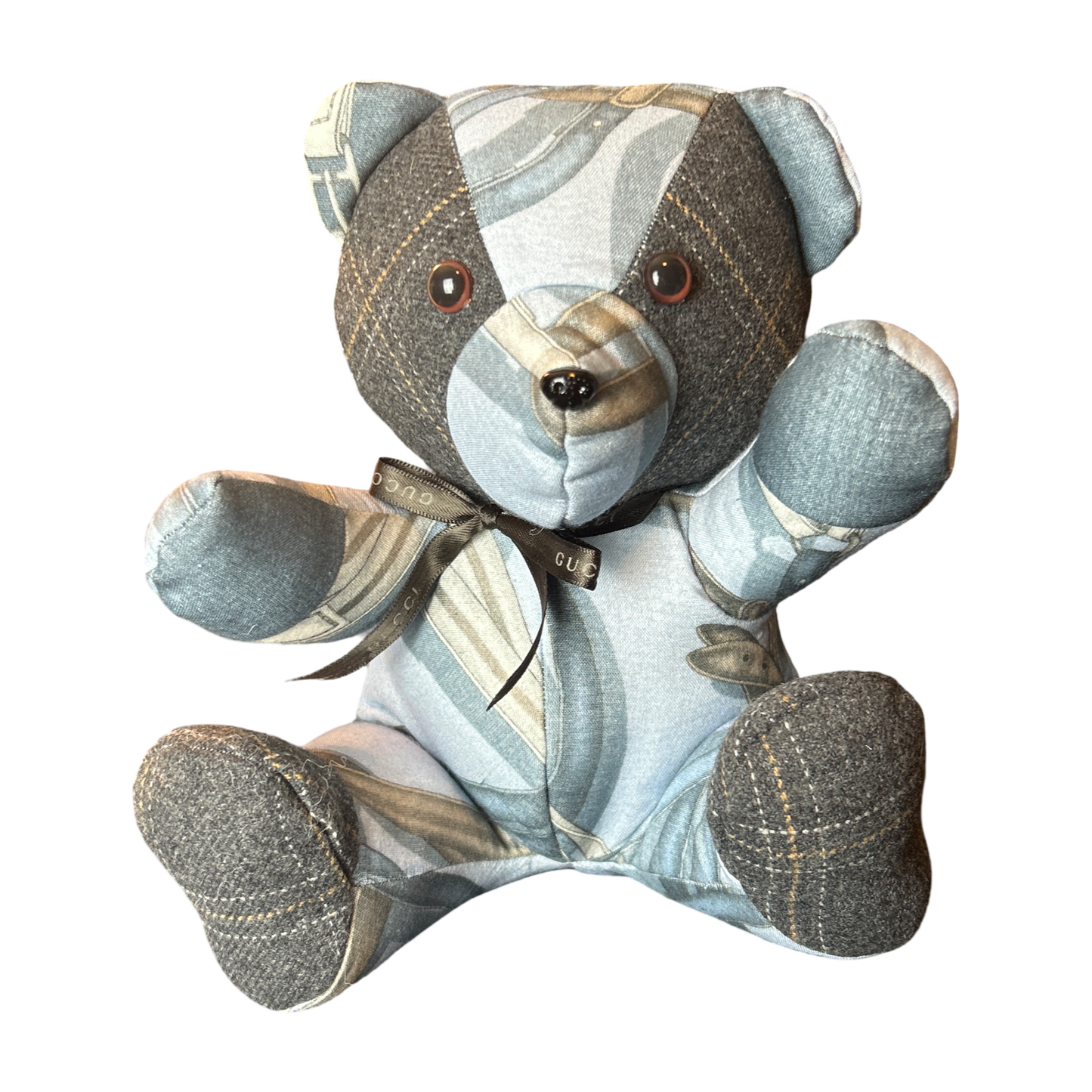 Equestrian Vintage Silk Scarf Tender Teddy Bear