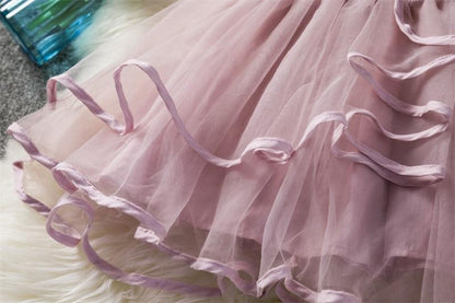 Luxury Modern Flower Newborn Baby Dress New Summer Cute Baby Girls Clothes Tulle Lace Infant Party Clothing Dress For Girls