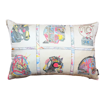 Chevaloscope Vintage Silk Scarf Pillows