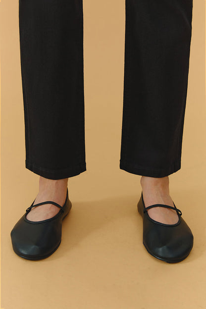 Two Shots High Rise Straight Crop Jeans HJ013