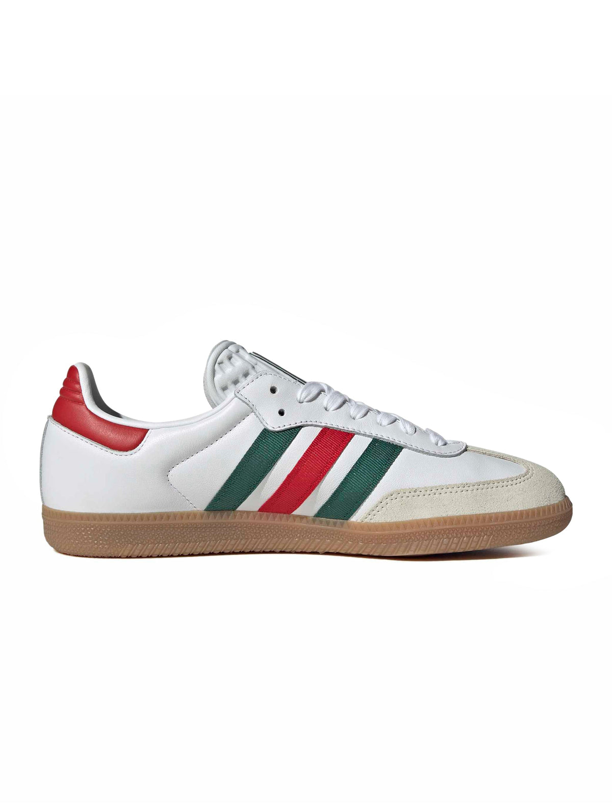 Adidas Mens Samba OG - White/Scarlet/Dark Green