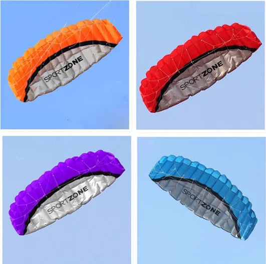 High Quality 1.8 m Dual Line 4 Colors Parafoil Parachute Sports Beach