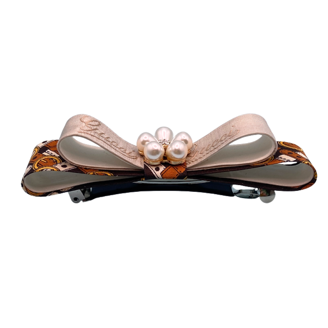 Belt & Buckle Vintage Silk Necktie Hair Clip