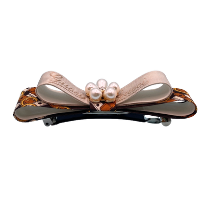 Belt & Buckle Vintage Silk Necktie Hair Clip