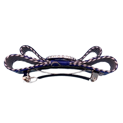 GG Equestrian Silk Necktie Hair Clip