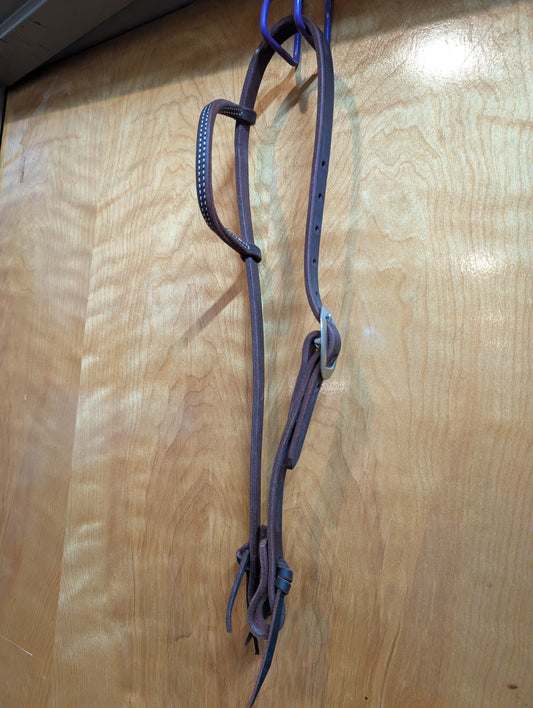 Harness Leather Oiled Sliding Ear Headstall