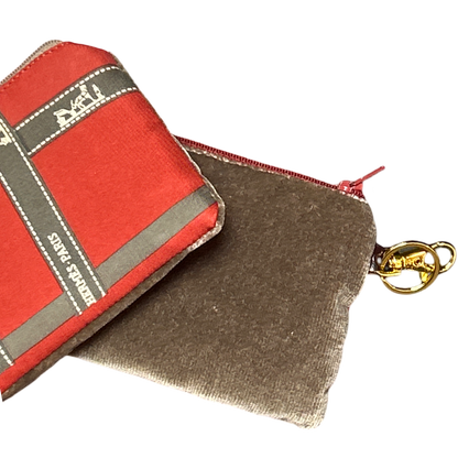 Bolduc Ribbon Bordeaux Vintage Scarf Coffee Run Keychain Bag