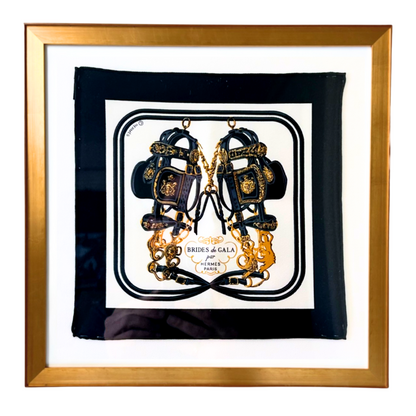 Brides de Gala Framed Vintage Silk Scarf 12"